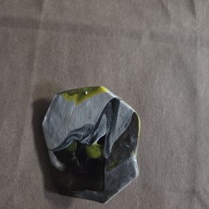 Abstract Gray and Yellow Art Piece